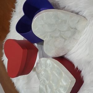 Set of 4 Heart shaped boxes